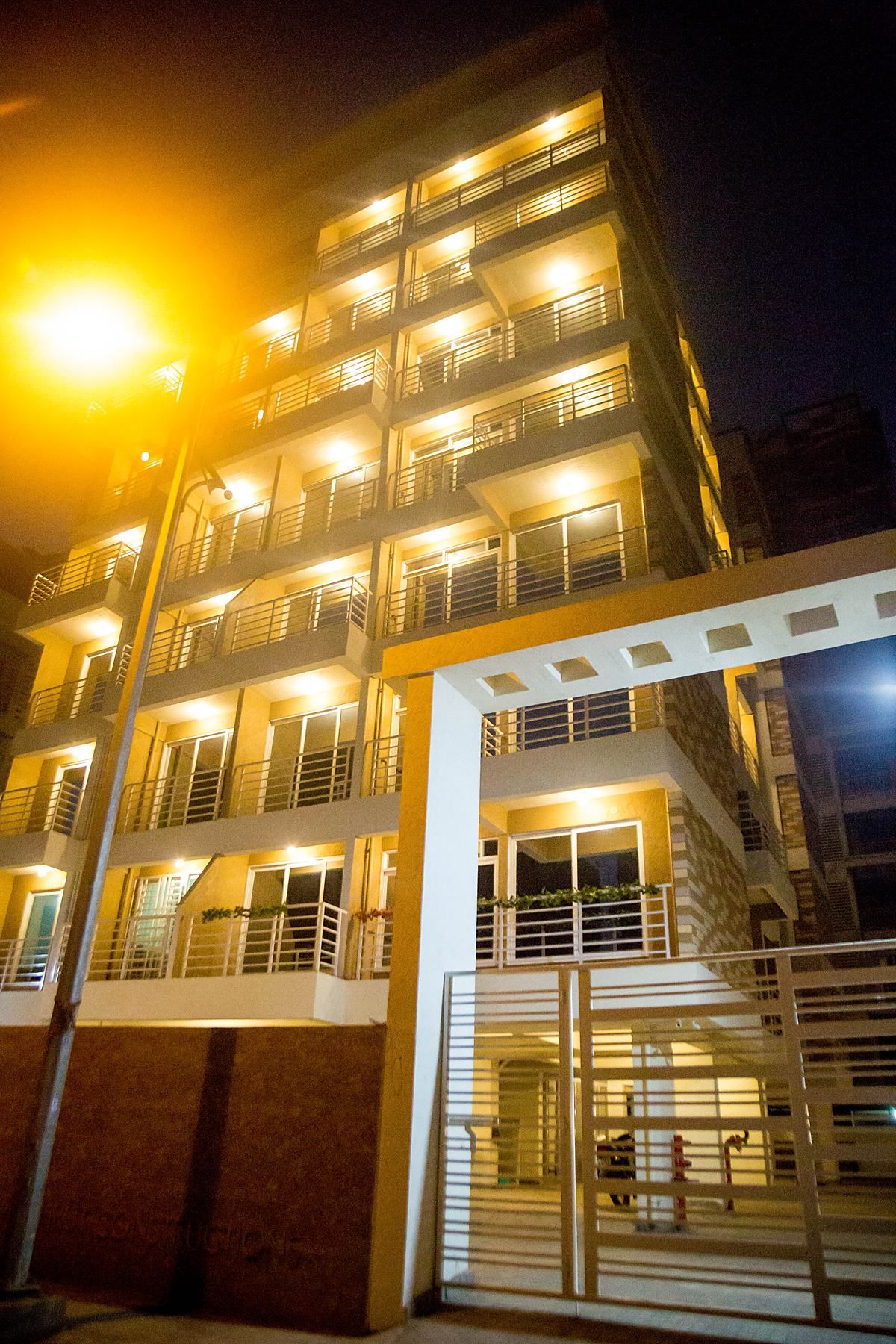 Main gate at night