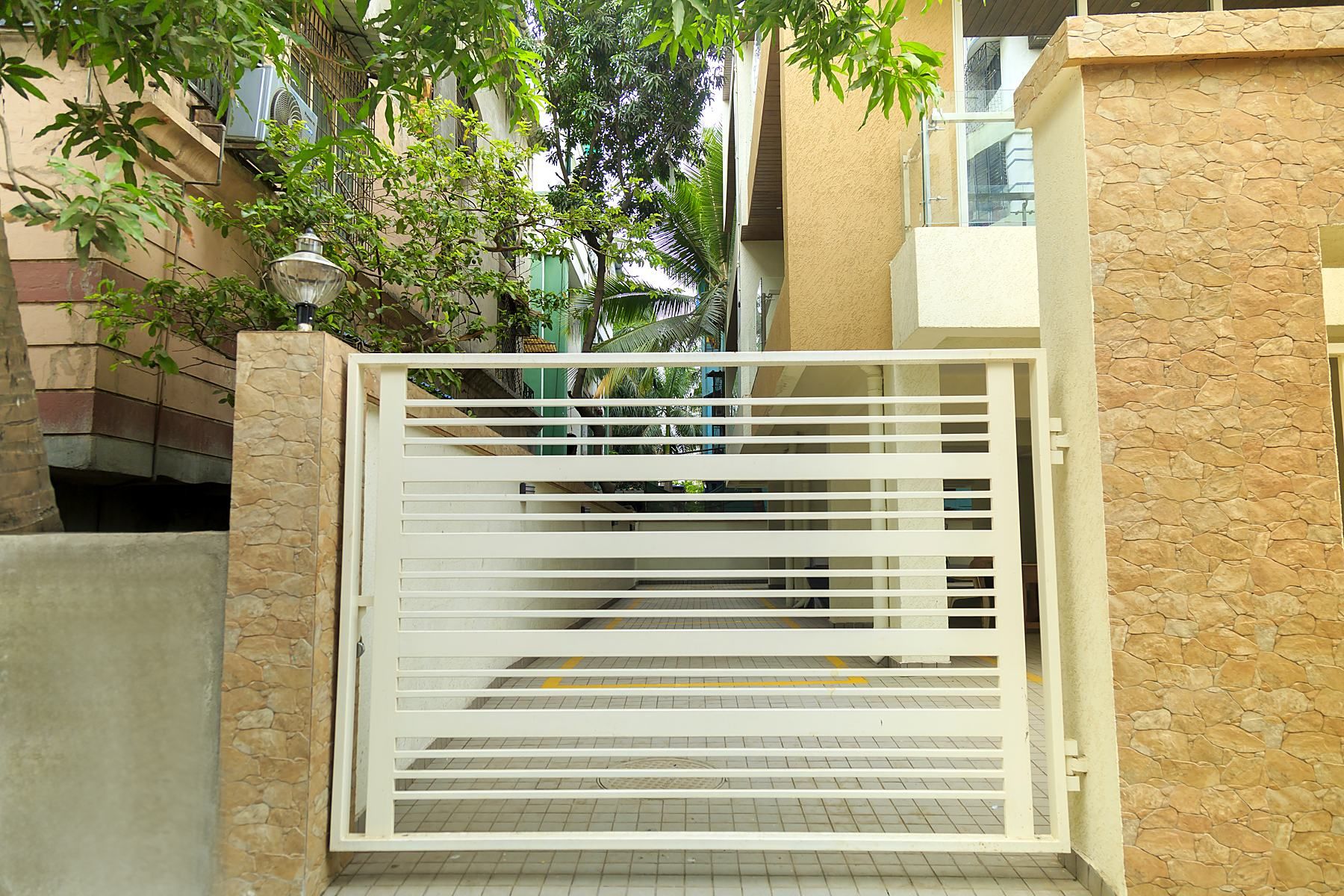A separate entry gate for each flat