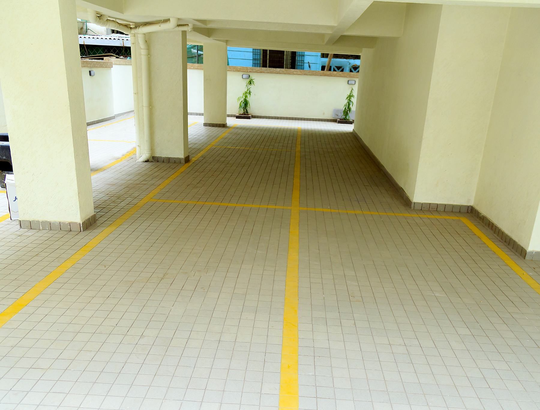 Covered stilt parking