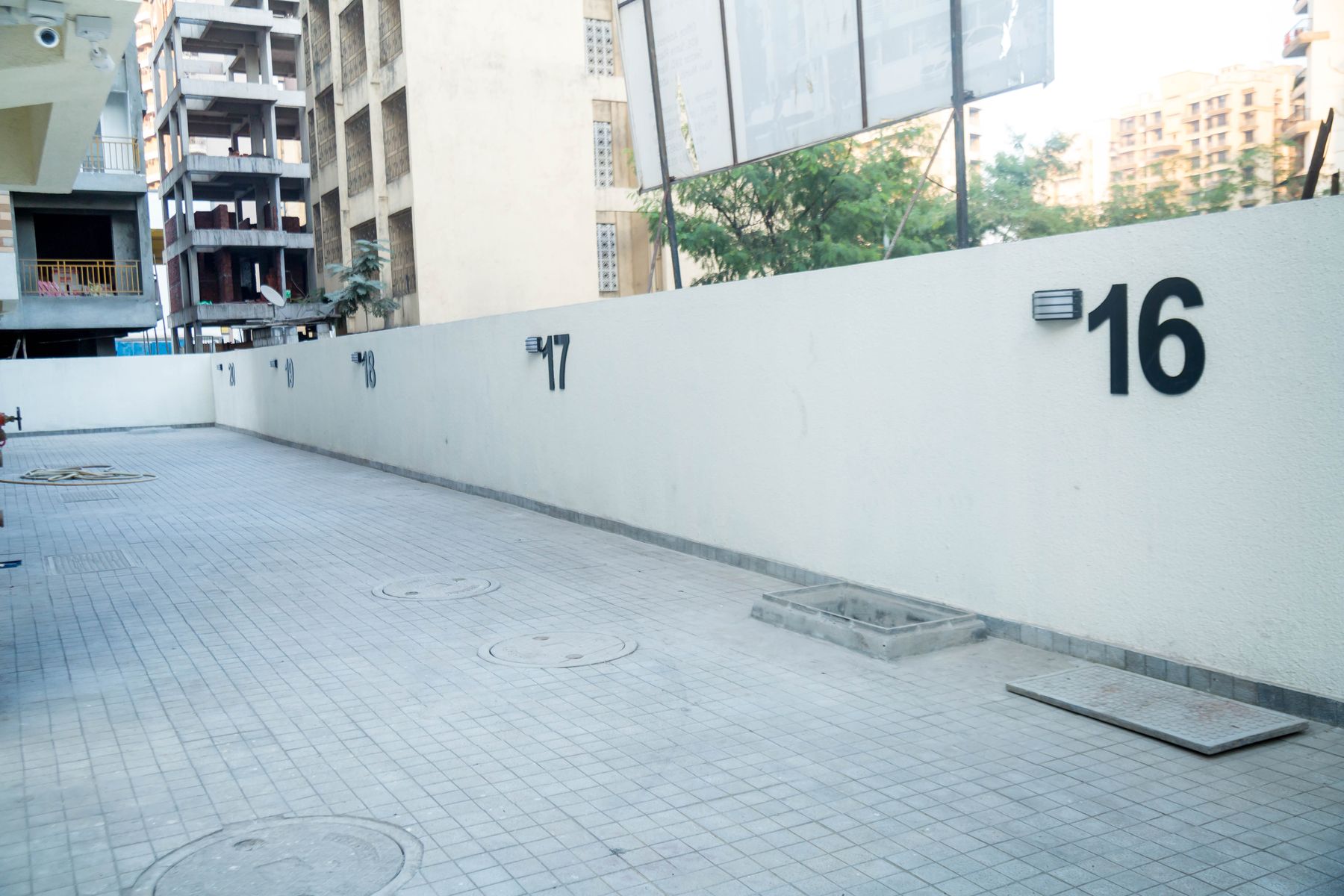 Paved compound